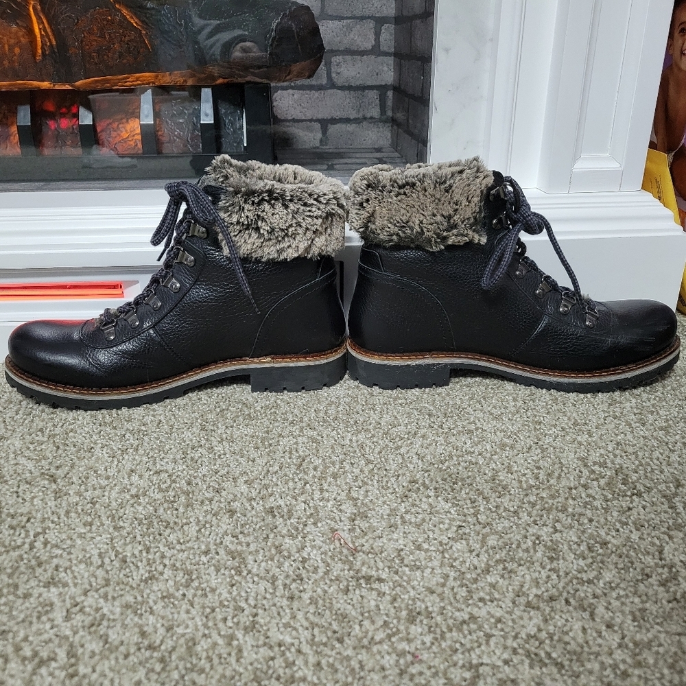 Avellini Women's Made in Portugal Cozy-Lined Lace-Up Boots, Size 9 US / EU 40 - Picture 3 of 10